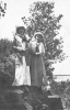 Three Girls on Bluff Near Dakota (5 July, 1915