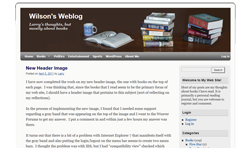 Wilson's Weblog